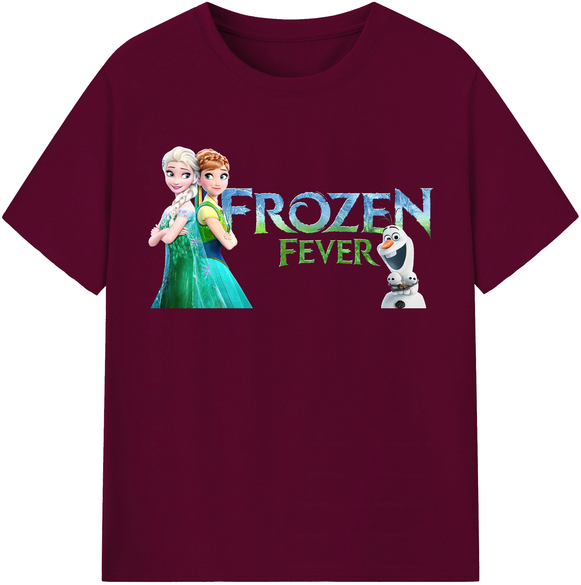 （画像用） アナと雪の女王 アンナ エルサ Frozen Anna Elsa レディースカジュアルプリントTシャツ（綿100％）